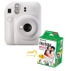 Pack Instax mini 12 Clay White sin funda